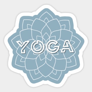 YOGA with LOTUS FLOWER Sticker